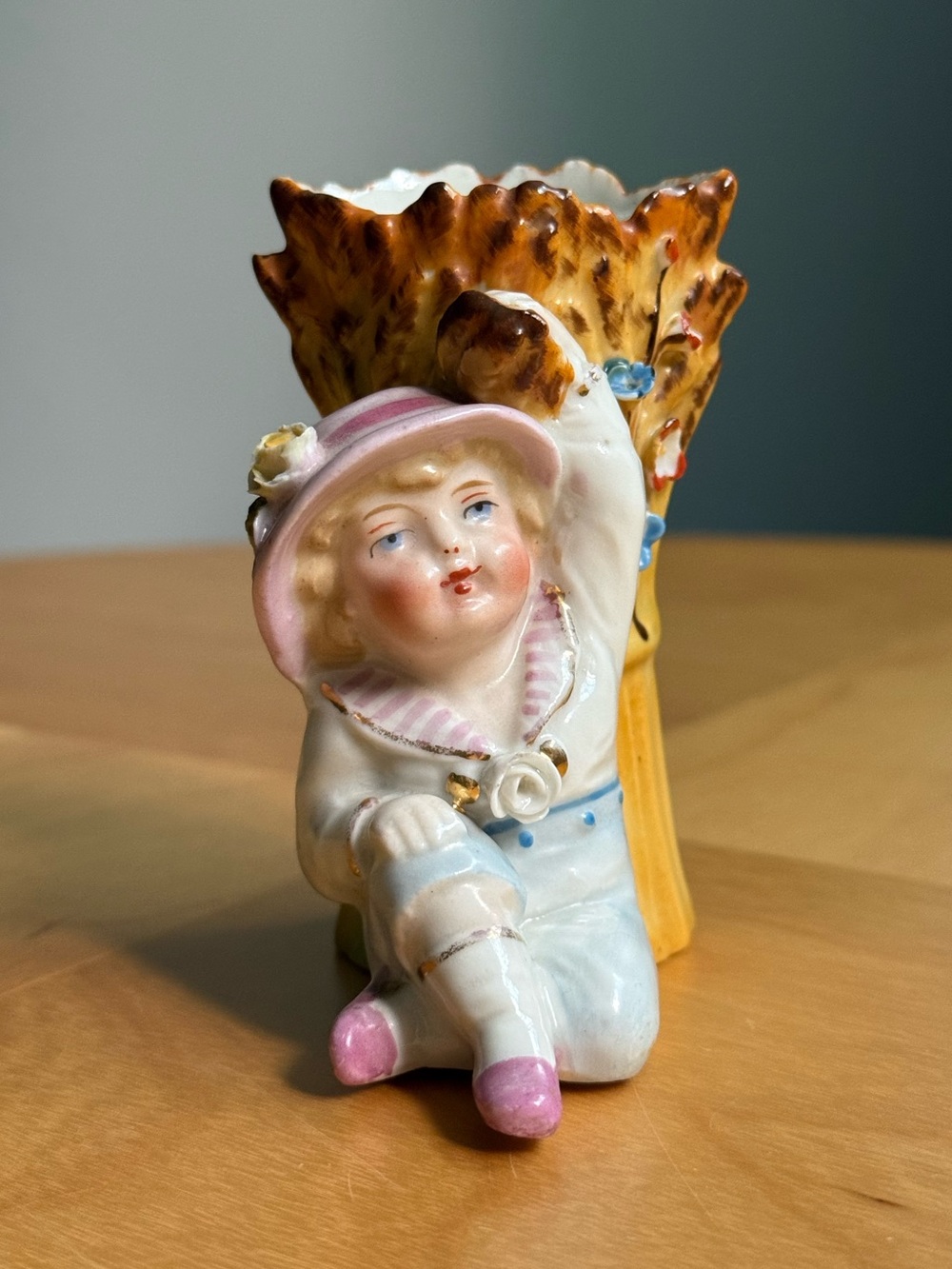Antique Victorian Era German Child Porcelain Bud Vase by Conta & Boehme 6535
